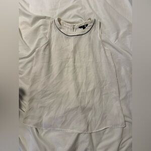 Banana Republic White Sleeveless Top